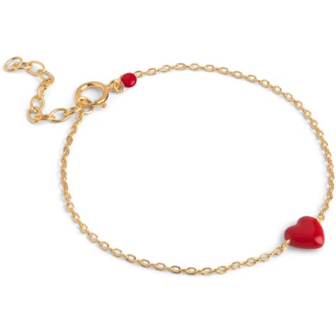 Enamel, Amore bracelet red