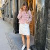 FWSS, Denim A-Line Skirt Off White