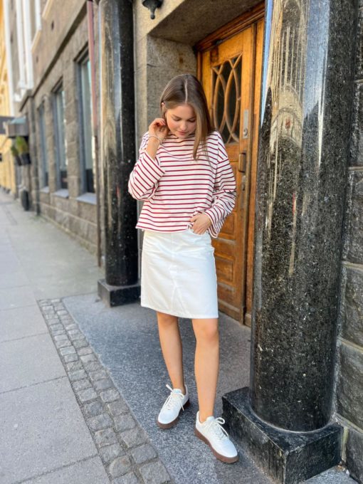 FWSS, Denim A-Line Skirt Off White