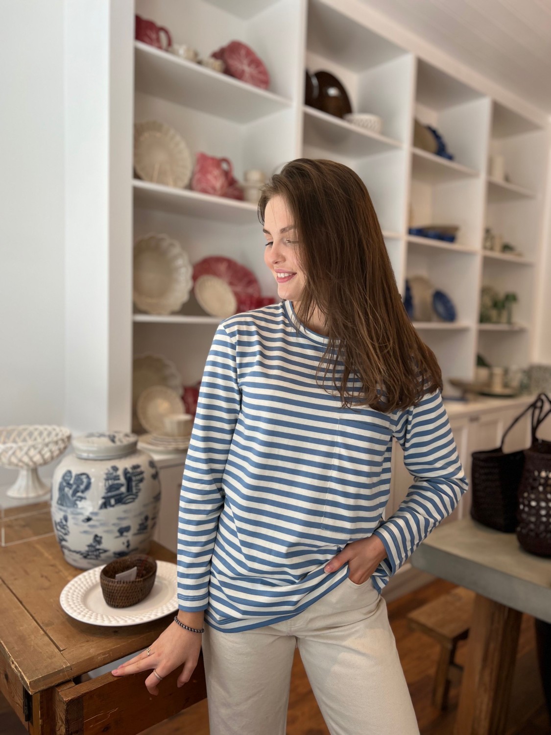 Aiayu, Ciscular long sleeve mix waterfall