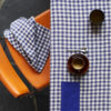 Linge Particulier, Duk Flax/Navy Gingham