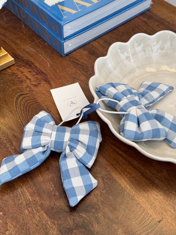 Von Norten, napkin rings blue/white