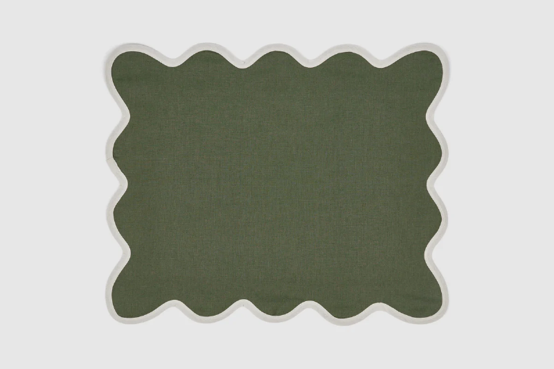 Meuble, Poppy Placemat Forest Green