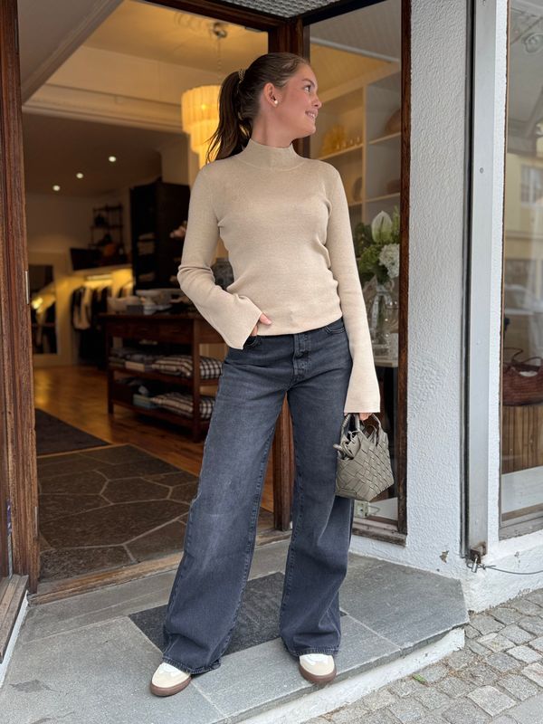 Vanessa bruno, Francesca pull montant beige