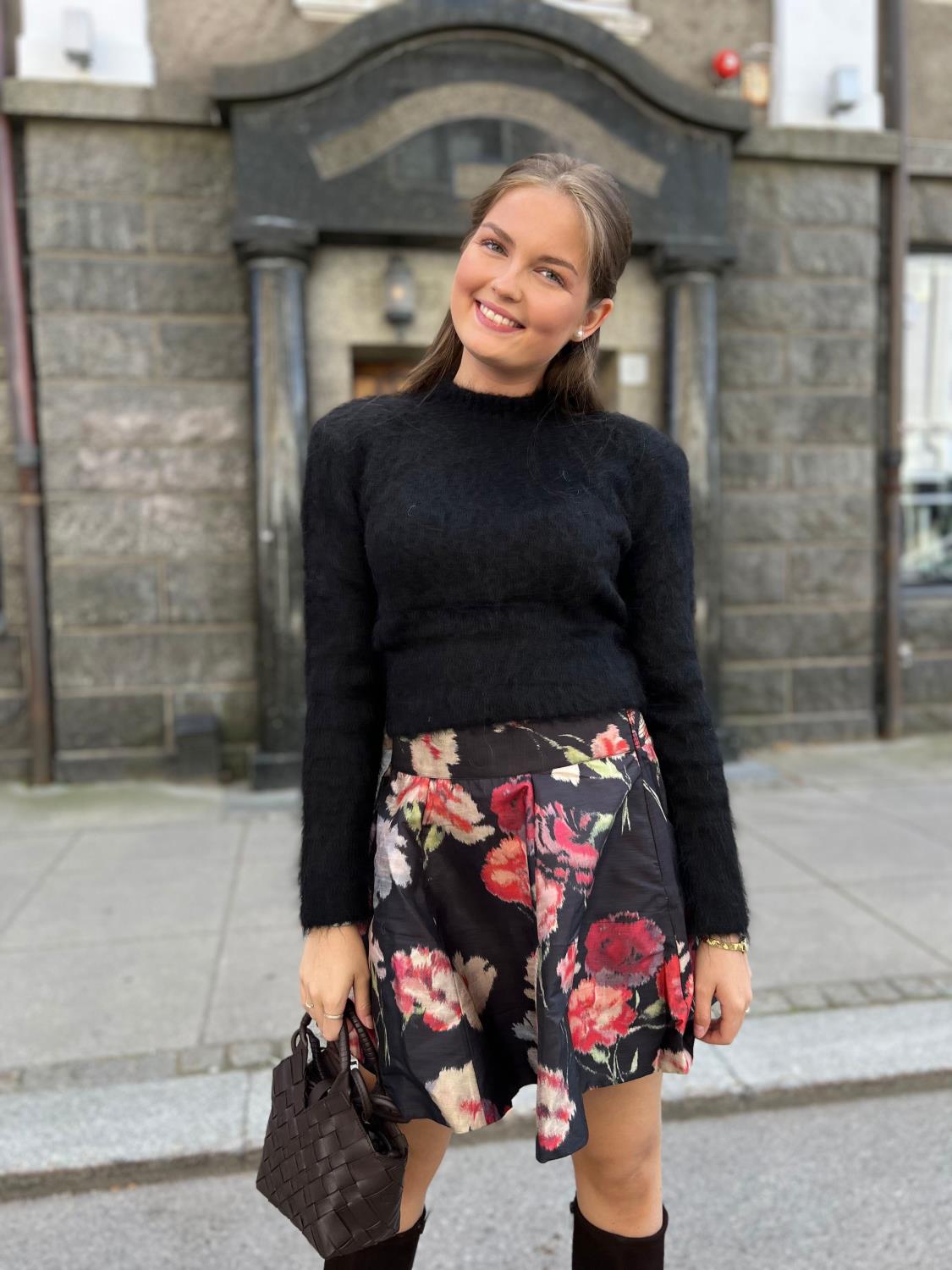 Bytimo, Hairy knit fitted sweater black