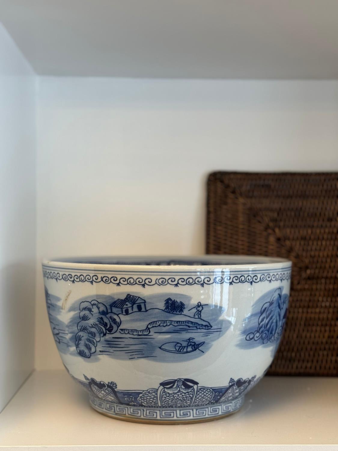 Chinoiserie bolle blåhvit