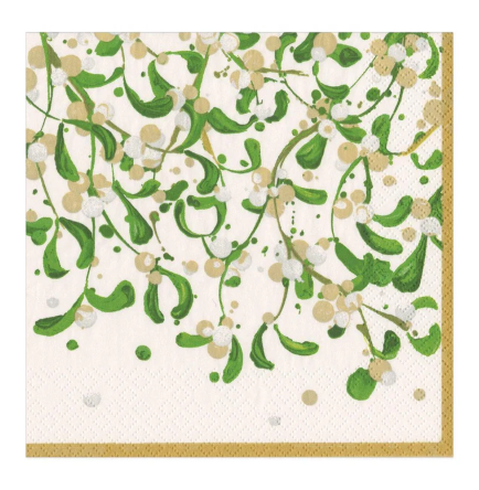 Caspari, Napkin modern mistletoe