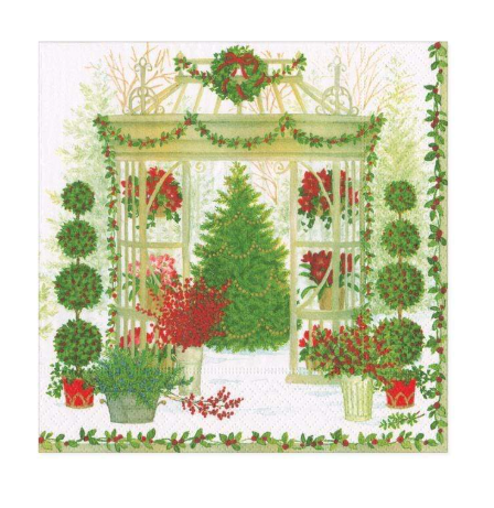 Caspari, Napkin Winter Conservatory