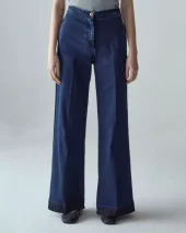 Shaft, Flaire smocking denim over blu used