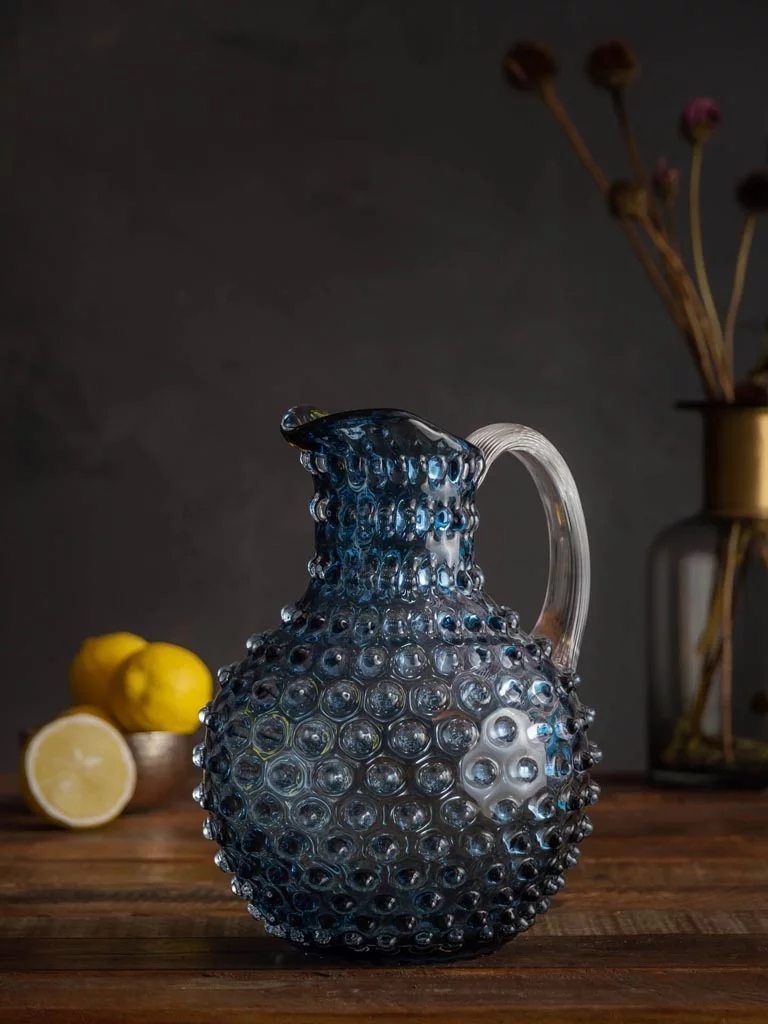 Chehoma, Mineral blue grey hobnail pitcher 2L