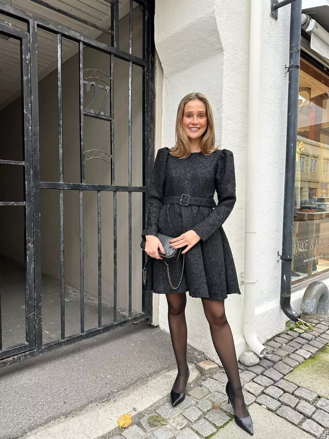 Bytimo, Bouclé belt dress