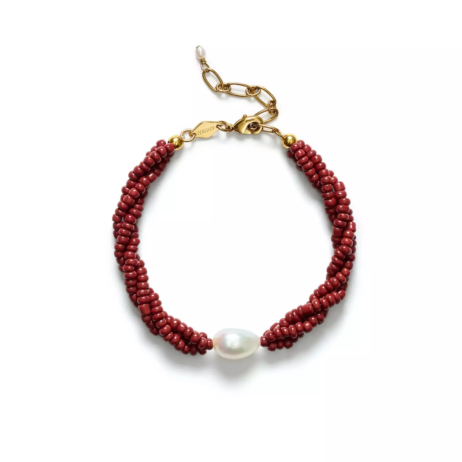 ANNI LU, Rodeo Bracelet Deep Burgundy