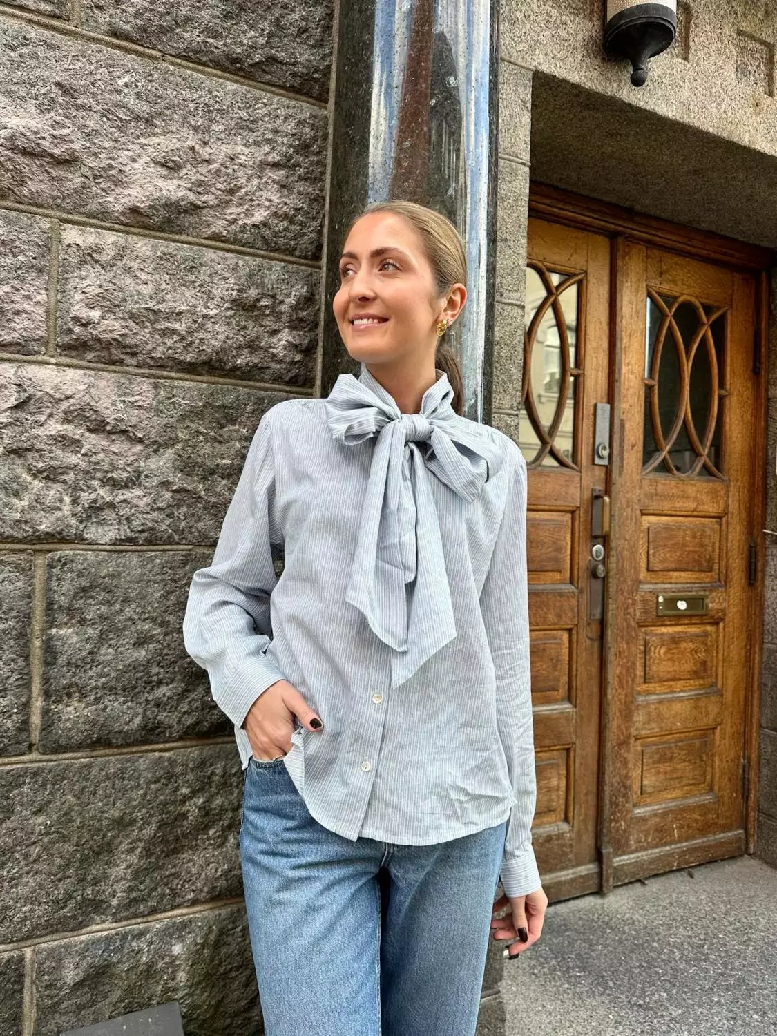 Skall Studio, Dalia bow shirt