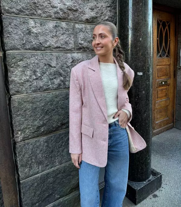 Stella Nova, Salt and Pepper oversized blazer