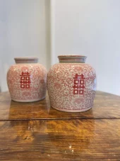 Dobbel Lykke Tea Jar, rød