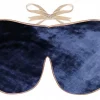 Holistic Silk, Silk velvet eye mask navy