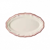 Gien, Filet Rouge Ovalt Serveringsfat