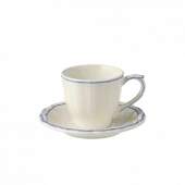 Gien, Filet Bleu Kopp med skål