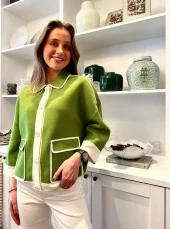 Essentiel, Jugly Knit Cardigan green