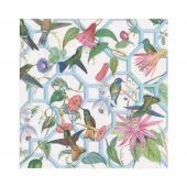 Caspari, Napkin-Hummingbird trellis