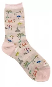 Antipast, summer beach pink socks
