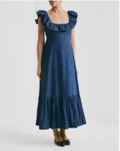 byTiMo, Denim Ruffle Dress