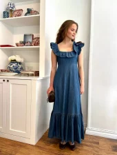 byTiMo, Denim Ruffle Dress