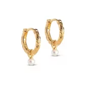 Enamel, Belle Hoops Pearl