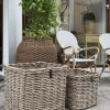 A2 living, Maxi XL Low Square Rattan Basket - Kubu