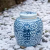 The vanilla remedy, Tea jar double happiness blå