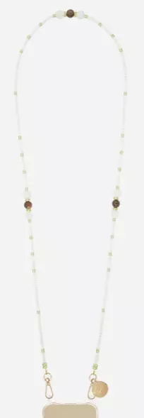 LaCoqueFrancaise, Iris Chain Perles Beige 120 cm