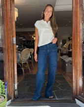 Frame, Le Slice Slim Palazzo Long