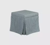 Meuble, Ellie Pouf Navy Stripe