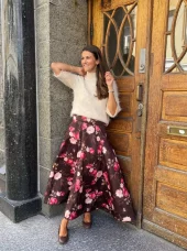 byTiMo, Taffeta Maxi Skirt