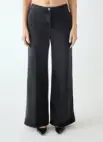 Shaft Jeans, Flaire Smocking Denim Over Black