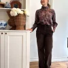 Shaft Jeans, Flaire Velvet Brown