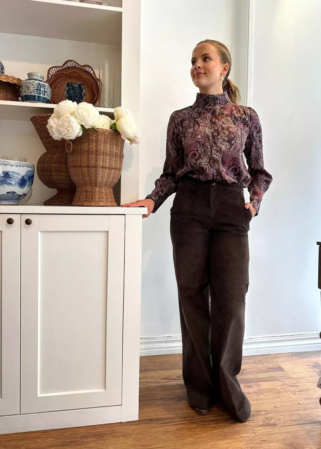 Shaft Jeans, Flaire Velvet Brown