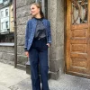 Shaft Jeans, Flaire Velvet Navy