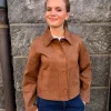 Suncoo Paris, Woven Veste Dune Tabac