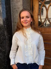 Suncoo Paris, Woven Blouse Lucie Blanc Casse