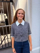 Suncoo Paris, Woven Blouse Lino Carbone