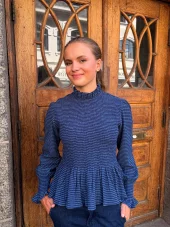 Suncoo Paris, Woven Blouse Life Bleu