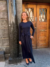 Suncoo Paris, Woven Robe Cloud Bleu Nuit