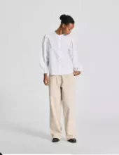 GAI+LISVA, Elinor Poplin Stand Collar Shirt