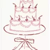 L’Atelier Samedi, Pink Cake Postcard