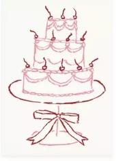 L’Atelier Samedi, Pink Cake Postcard