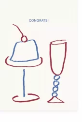 L’Atelier Samedi, 'Congrats!' glasses Postcard