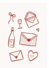 L’Atelier Samedi, Love Letters Postcard