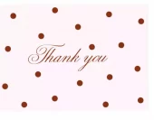 L’Atelier Samedi, 'Thank you' Polka Dots Postcard