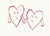 L’Atelier Samedi, Two Hearts Folding Card